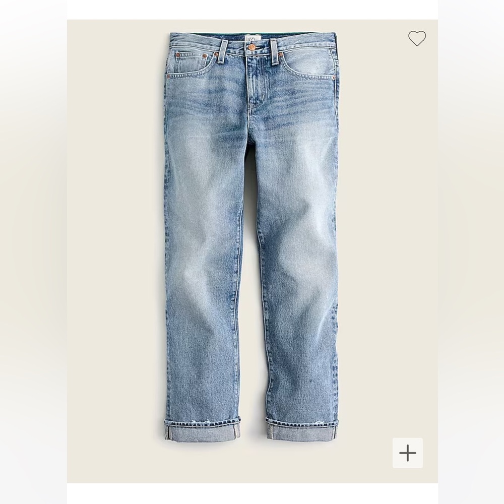 J. Crew slouchy boyfriend jeans in simsberry